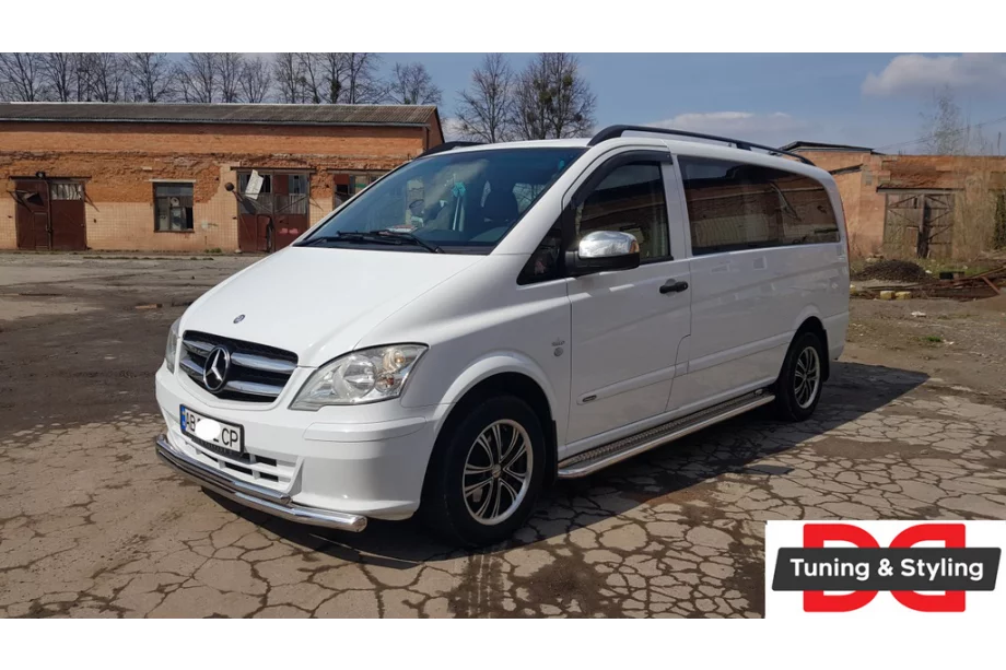 Mercedes Viano 2004–2014 Voorbeschermbeugel ST014 (RVS) Foto 11